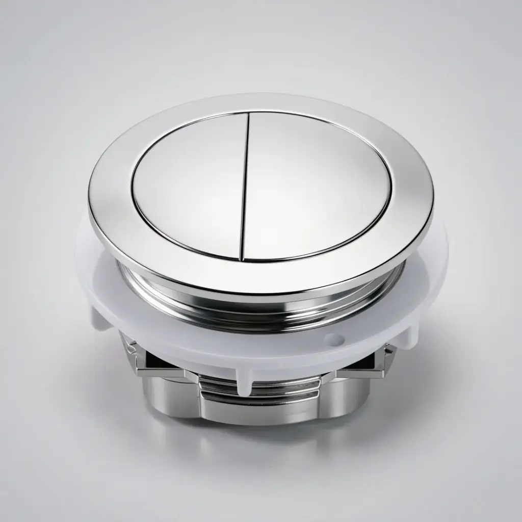 Round Press Button Chrome for TPT-EDEN