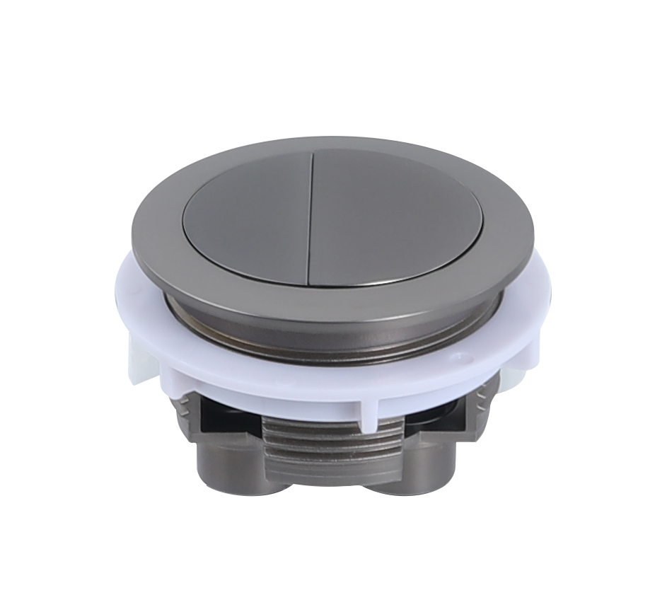 Round Press Button Gum Metal