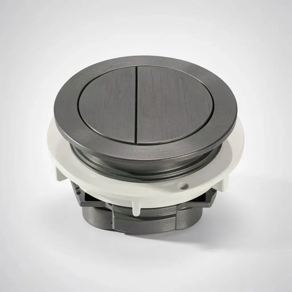 Round Press Button Gun Metal for TPT-EDEN