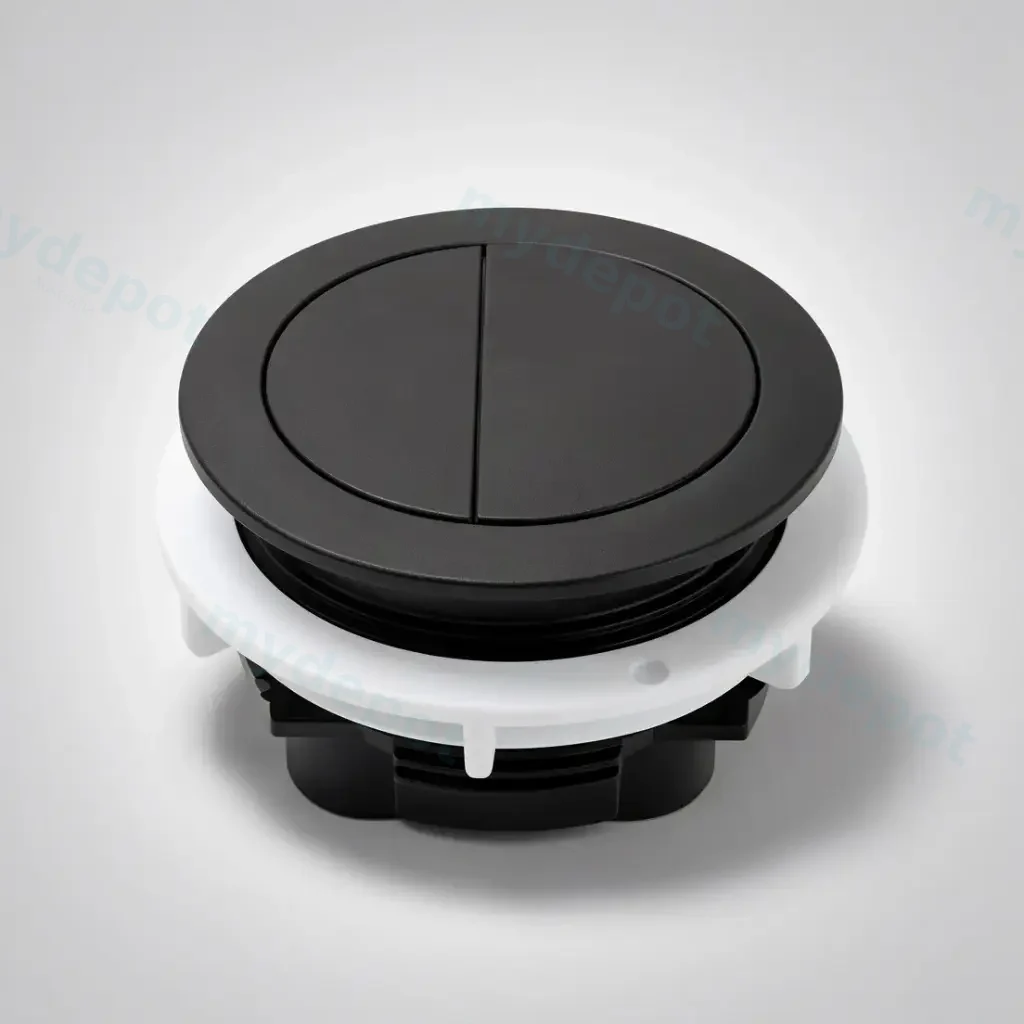 [71011/PB-RMB] Round Press Button Matte Black for TPT-EDEN