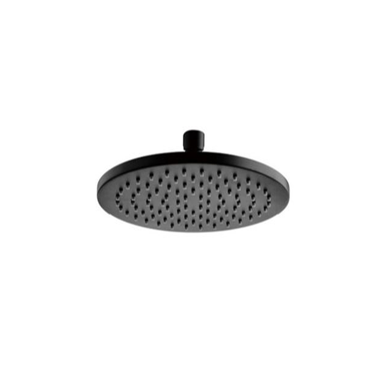 Round Rain Shower Head 200mm Matte Black