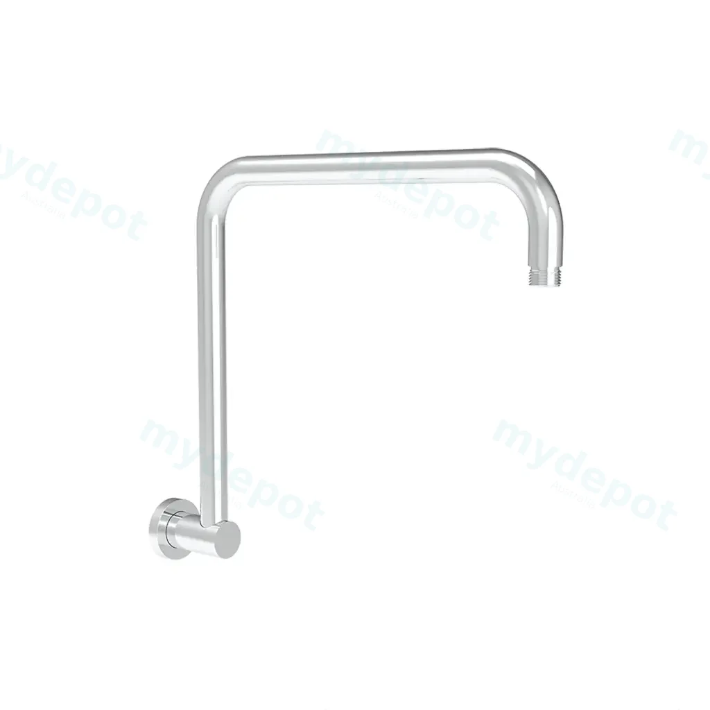 [44404] Round Rectangle Curved Shower Arm Chrome