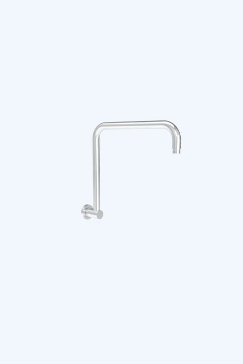 [44404] Round Rectangle Curved Shower Arm Chrome