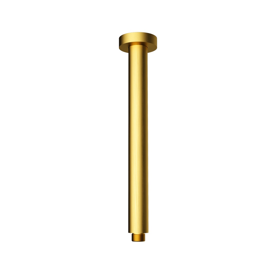 Round Vertical Shower Arm(Brushed Gold)