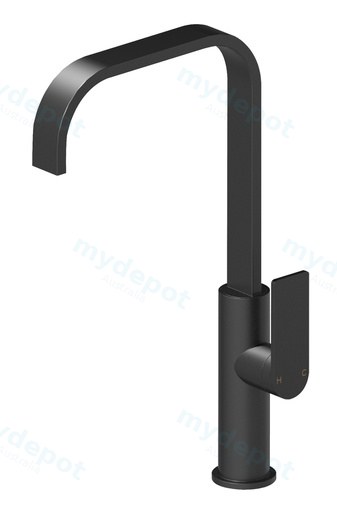 [43753] Ruki Matt Black Sink Mixer Lead Free