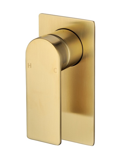 [43765] Ruki Wall Mixer Brushed Gold Lead Free