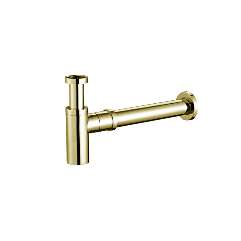 Rund Brass Bottle Trap Brush Gold