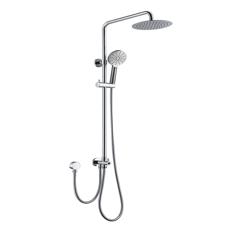 Rund Chrome Sliding Rail With 3 Spray Function Hand Shower