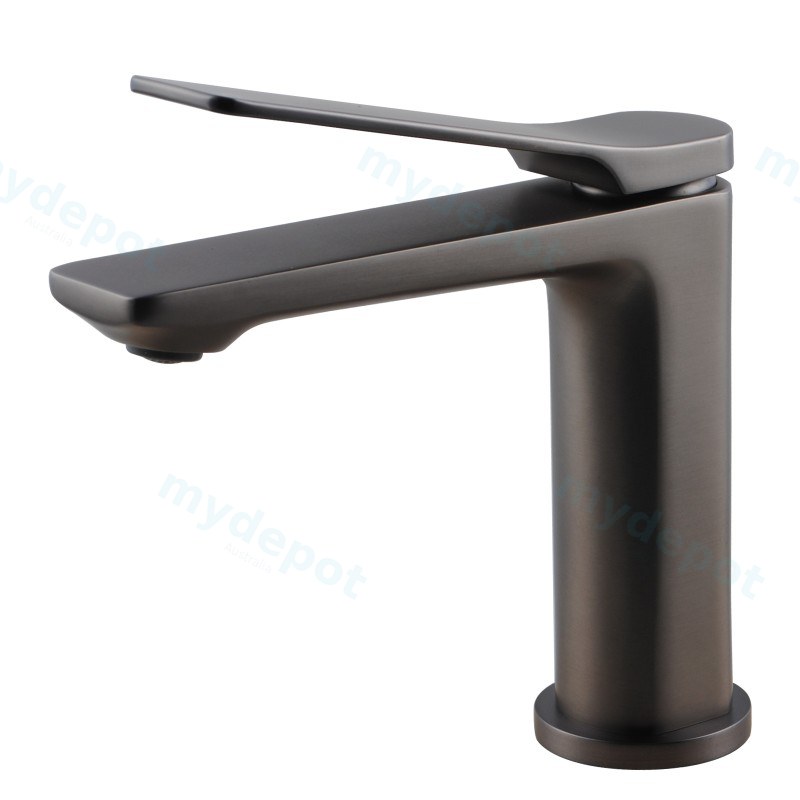 [40004] Rushy Brushed Gun Metal Grey Basin Mixer