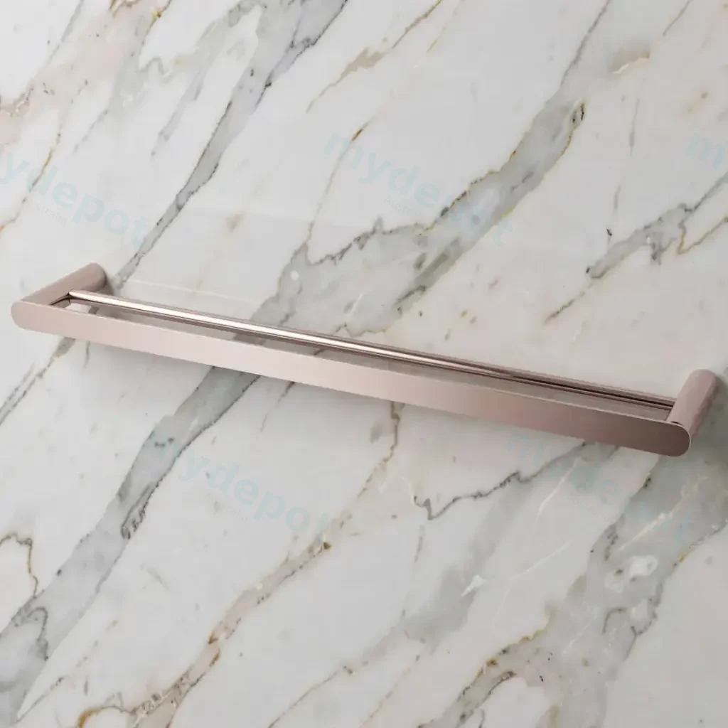 [40041] Rushy Brushed Nickel Double Towel Rail 800mm