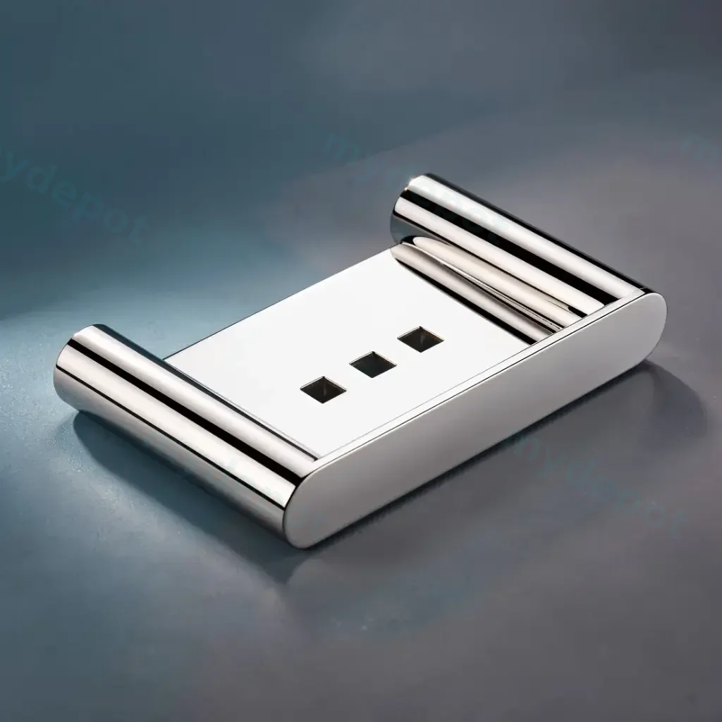 [40046] Rushy Chrome Soap Dish Holder