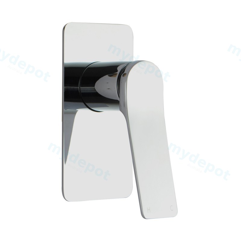 [40018] Rushy Square Chrome Built-in Shower Mixer(Brass)