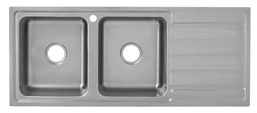 [43045] SETO DOUBLE BOWL &SINGLE DRAINER SINK 1200x500x200 LEFT HAND BOWL