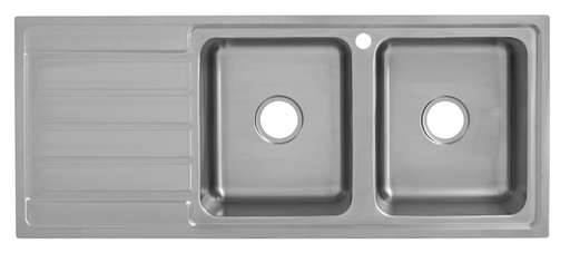 SETO DOUBLE BOWL &SINGLE DRAINER SINK 1200x500x200 RIGHT HAND BOWL
