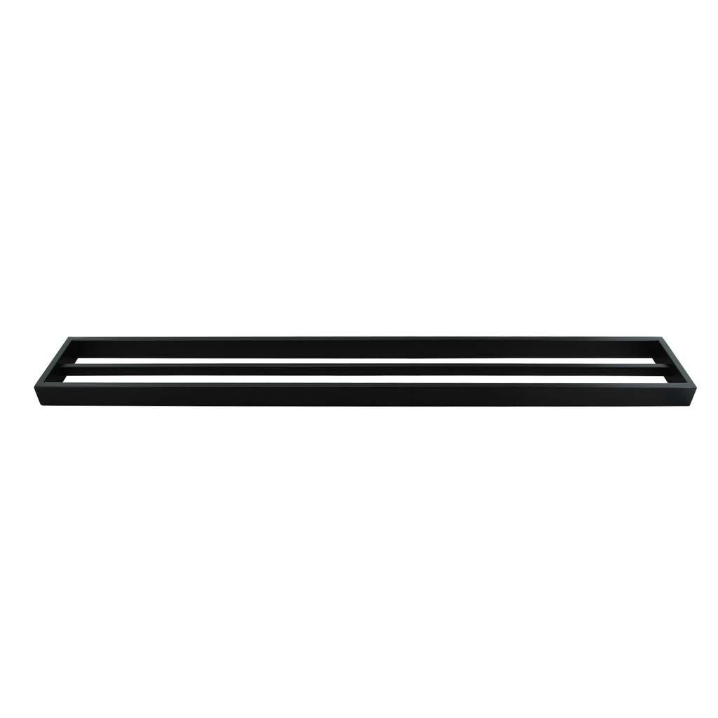 [40115] Sera Black Double Towel Rail 800mm