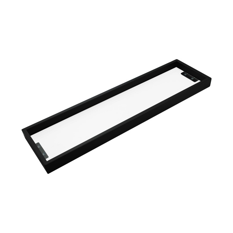 Sera Black Glass Shelf 600mm