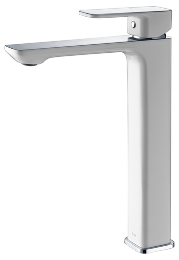 [43164] Seto High Rise Basin Mixer (Chrome & White)
