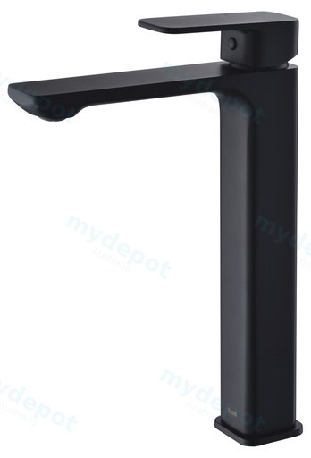 [43165] Seto High Rise Basin Mixer Matt Black Lead Free