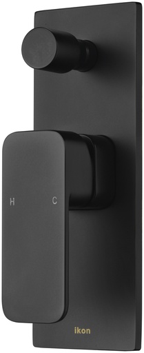 [43174] Seto Wall Mixer with Diverter(Matt Black)