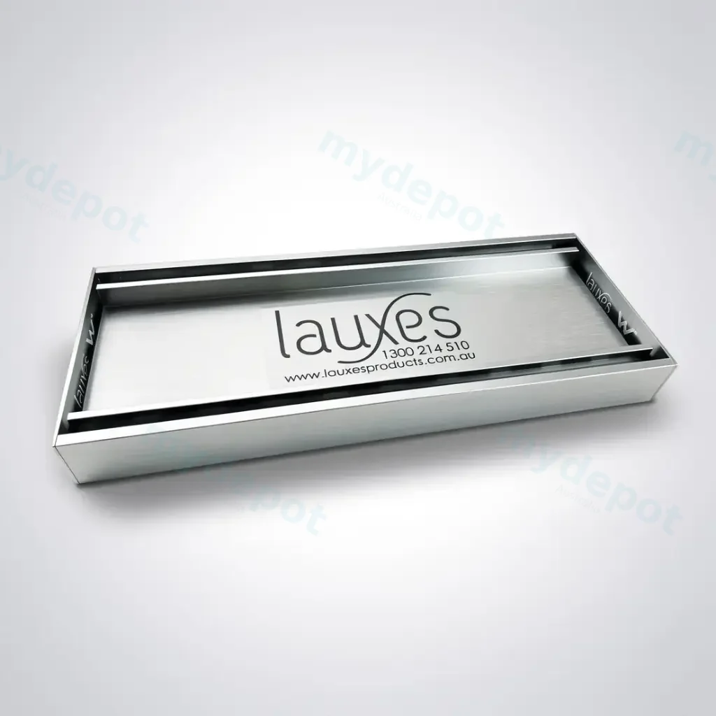 Silver Tile Insert Shower Floor Grate 300 - 5600mm Waste Drain