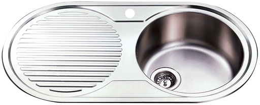 [43155] Single Bowl & Single Drainer 915 x 485mm(304 Stainless Steel)