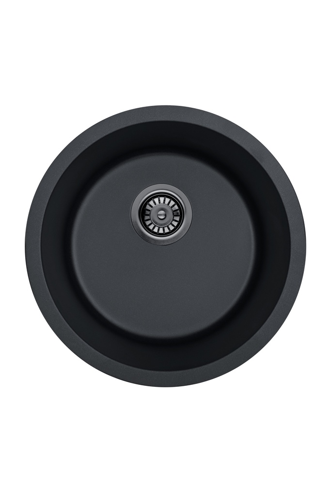 Size:450X235mm Bowl Size:398*235mm Matte Black Laufey Granite Laundry/Bar Sink