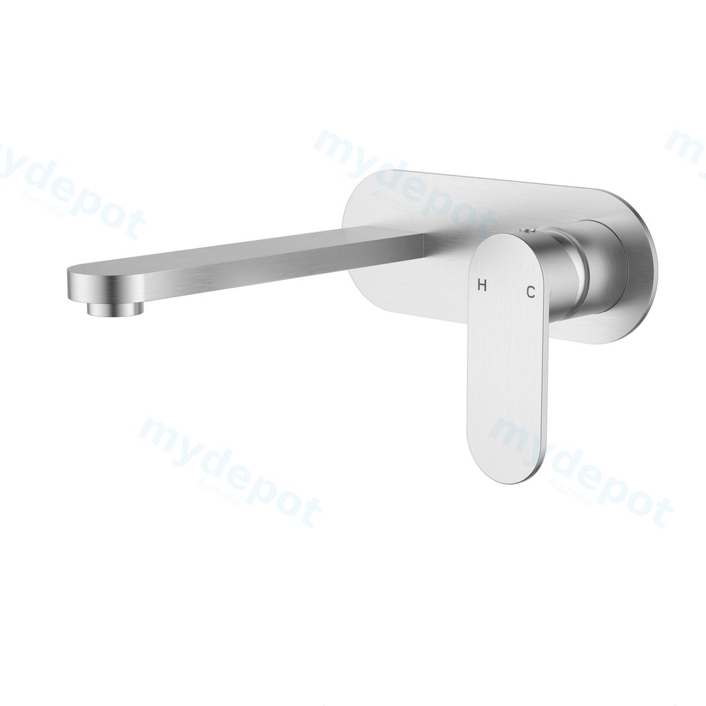[44891] Sora SS Wall Basin Mixer Trim Kits Brushed Stainless Steel