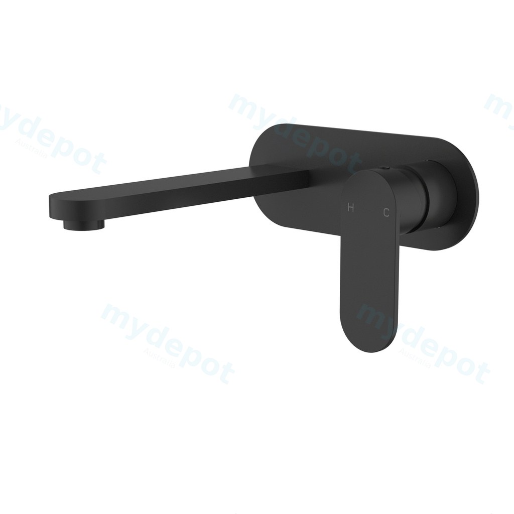 [44890] Sora SS Wall Basin Mixer Trim Kits Matt Black