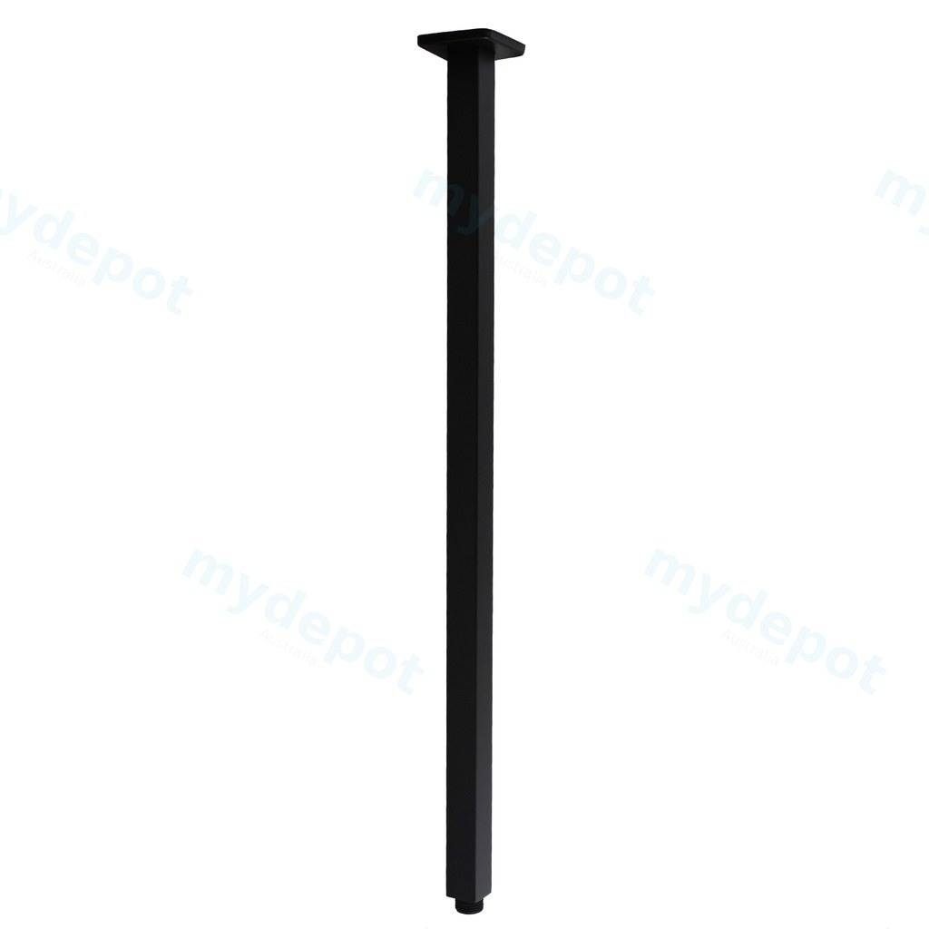 Square Black Ceiling Shower Arm 600mm