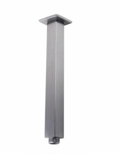[40327] Square Brushed Nickel Ceiling Shower Arm 600mm