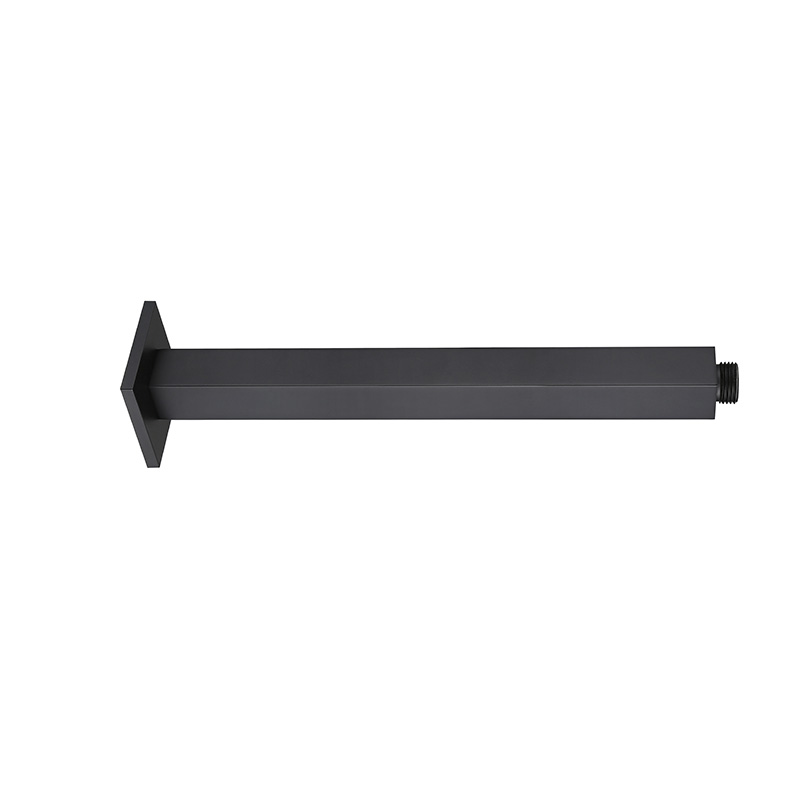 [55001] Square Ceiling Showe Arm 450mm Matte Black