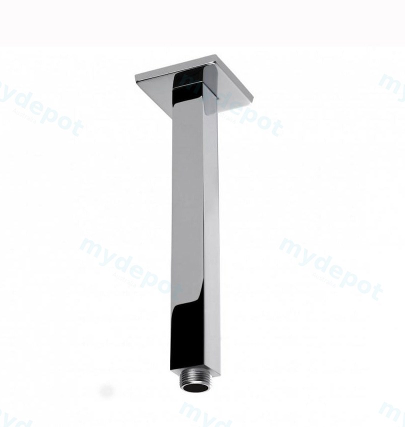 [40314] Square Chrome Ceiling Shower Arm 200mm