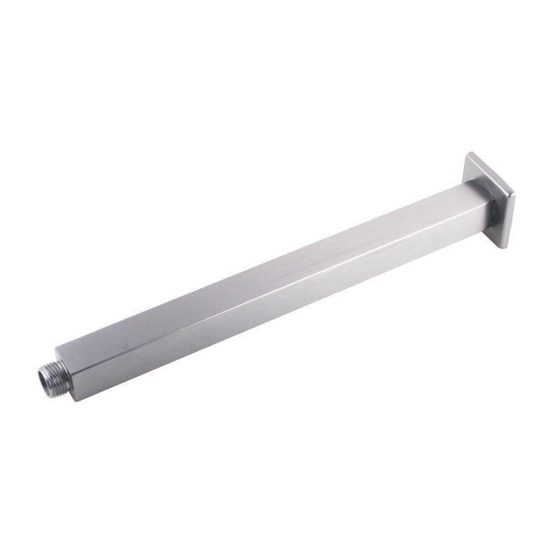 Square Chrome Ceiling Shower Arm 300mm