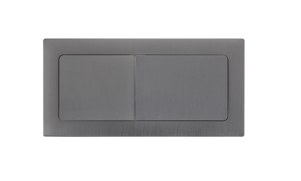 [56287] Square Press Button Gum Metal