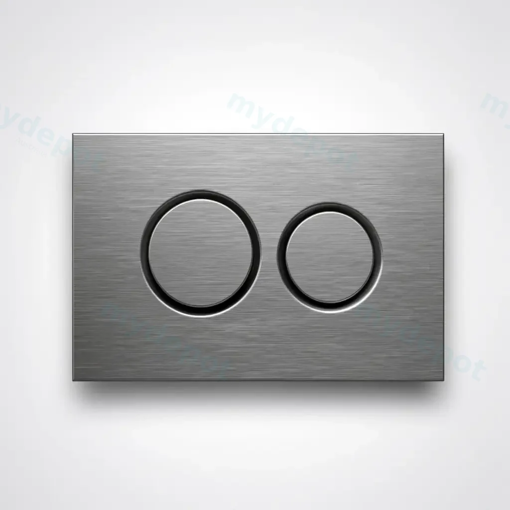 [56230] Stainless Steel Round Push Plate Gun Metal
