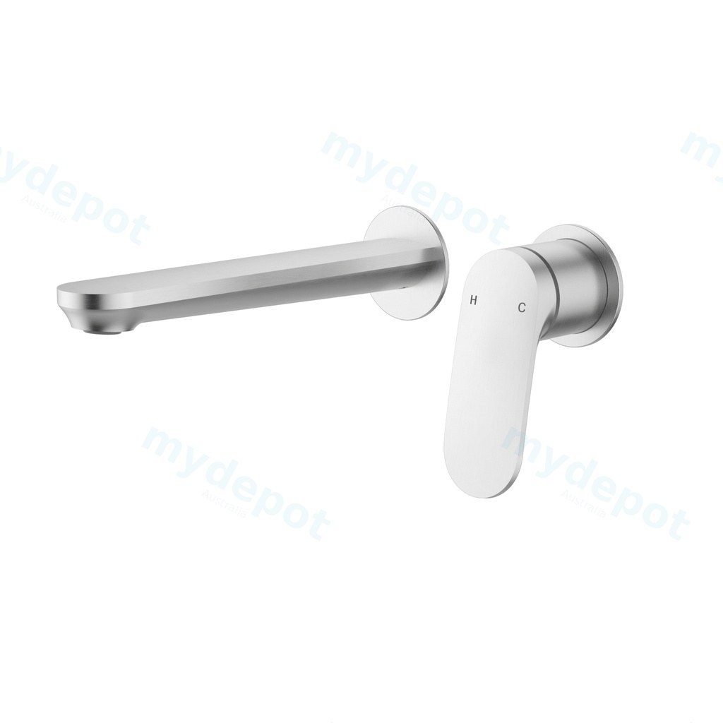 [44811] Sulu II Wall Basin Mixer Trim Kits With Separate Cover Plate Brushed Nickel