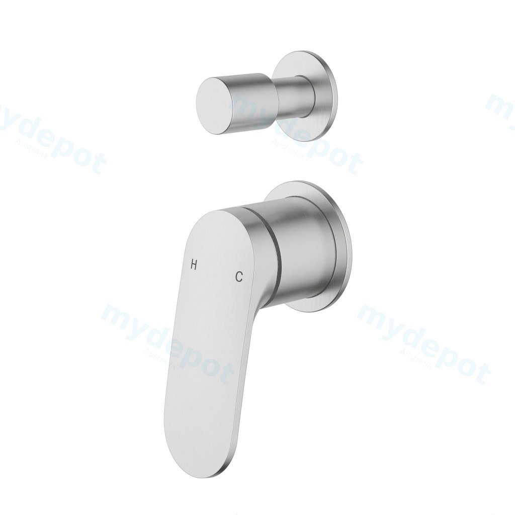 [44800] Sulu II Wall Diverter Mixer Trim Kits With Separate Cover Plate Brushed Nickel