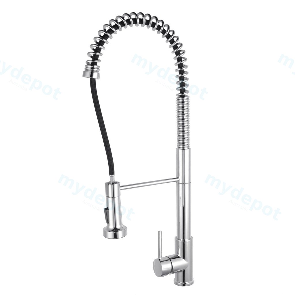 [40402] Tall Spring Chrome Pull Out Kitchen Sink Mixer Tap