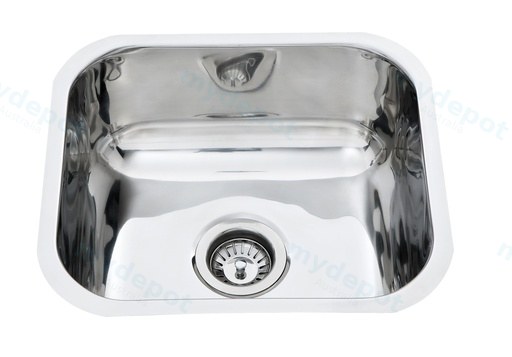 [43062] Cora Single Bowl Undermount Sink 440x385mm No Tap Hole(304 Stainless Steel)