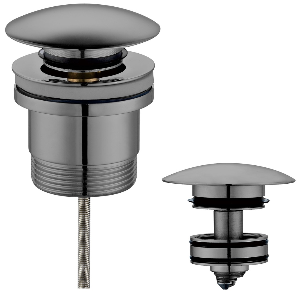 Universal Pop Up Waste Gun Metal