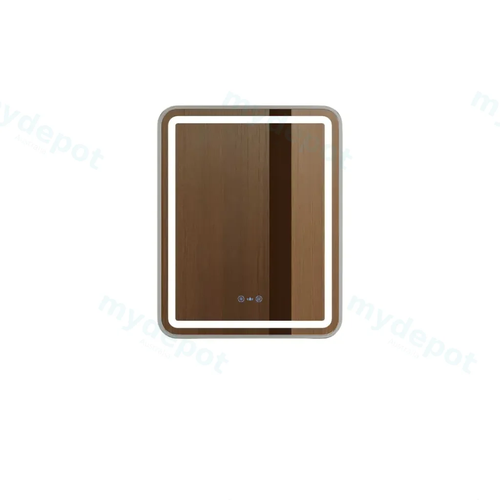 [50652] Venus Series 900x750x45mm Brushed Nickel Square LED Mirror