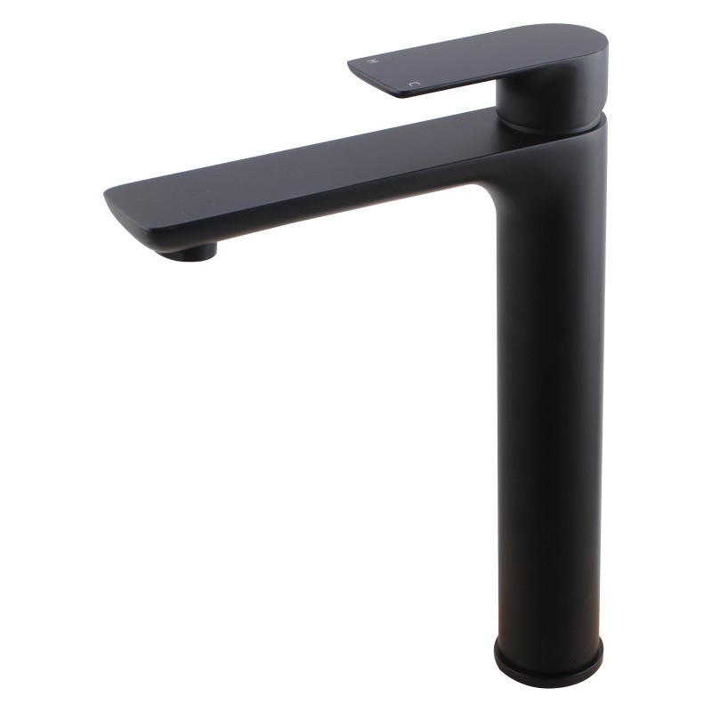 [40205] Vog Black Tall Basin Mixer