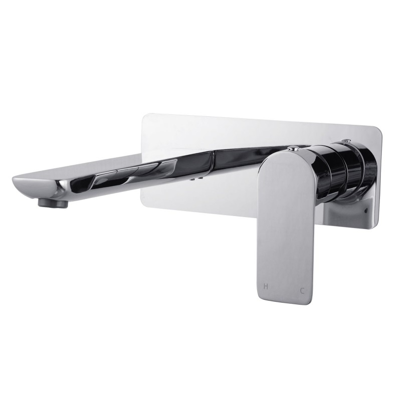 Vog Chrome Bathtub/Basin Wall Mixer With Spout