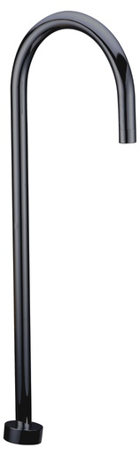 Yale  Round Floor-mounted Bath Spout (Matt Black)