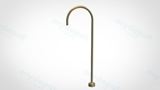 [43899] Yale  Round Floor-mounted Bath Spout Brushed Gold