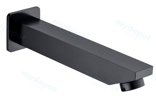 [43882] Yale Square Bath Spout 200mm(Matt Black)