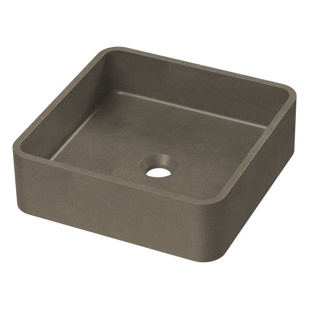 Zale Concrete Square Basin Grey 360 x 360 x 120 NTH(Dark Grey)