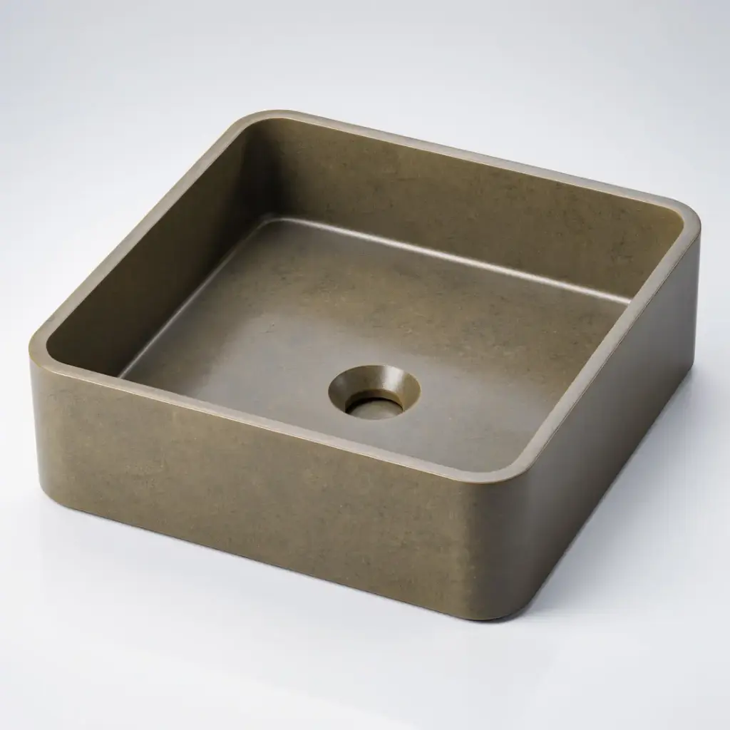 Zale Concrete Square Basin Grey 360 x 360 x 120 NTH(Dark Grey)