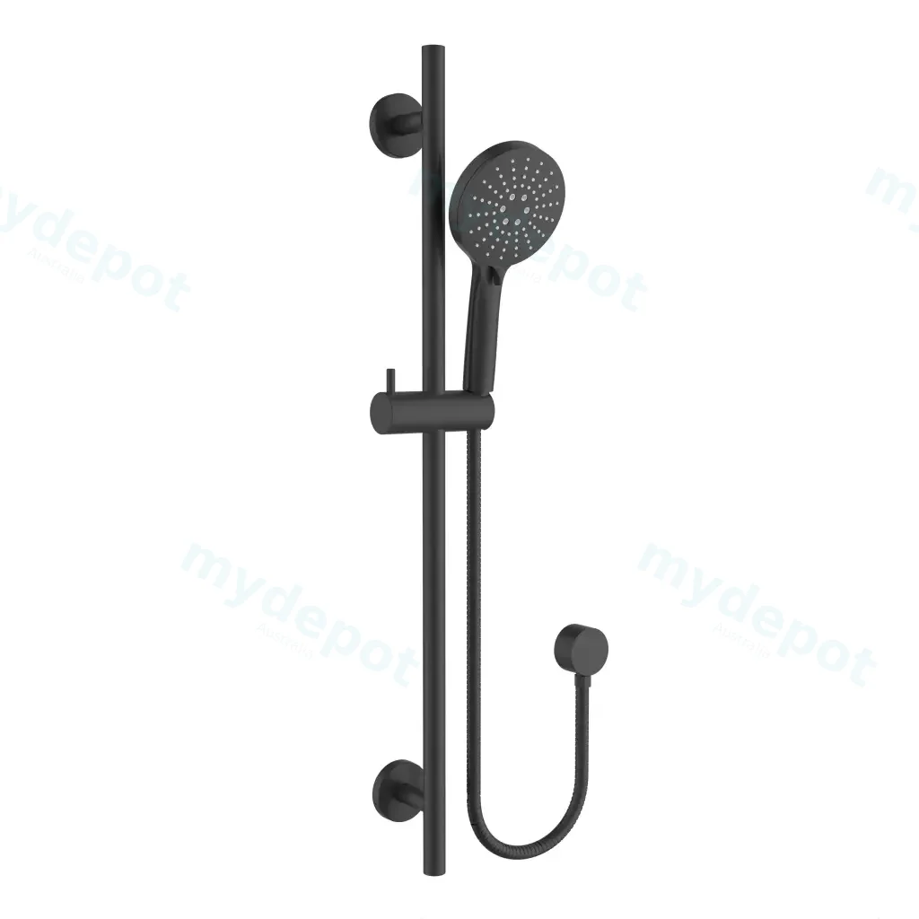 Otus Slimline Rail Shower Matt Black