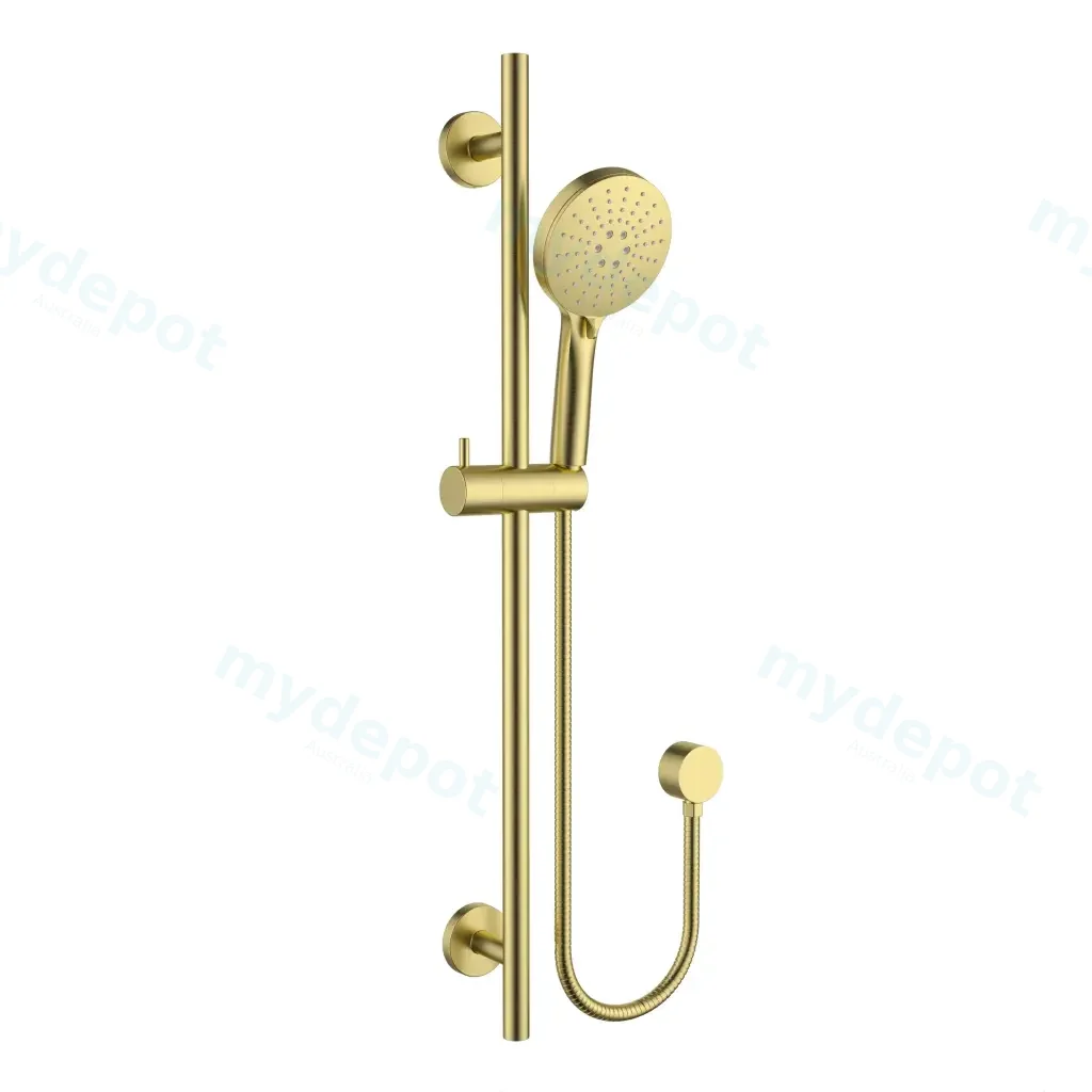 Otus Slimline Rail Shower Brushed Gold